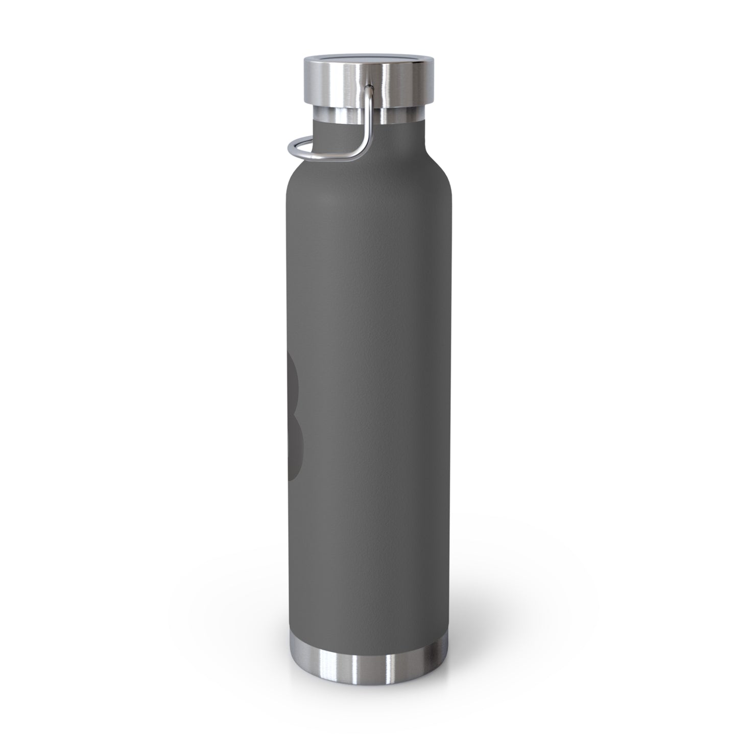 Personalized Copper Insulated Water Bottle, 22oz - "B" Custom Monogram