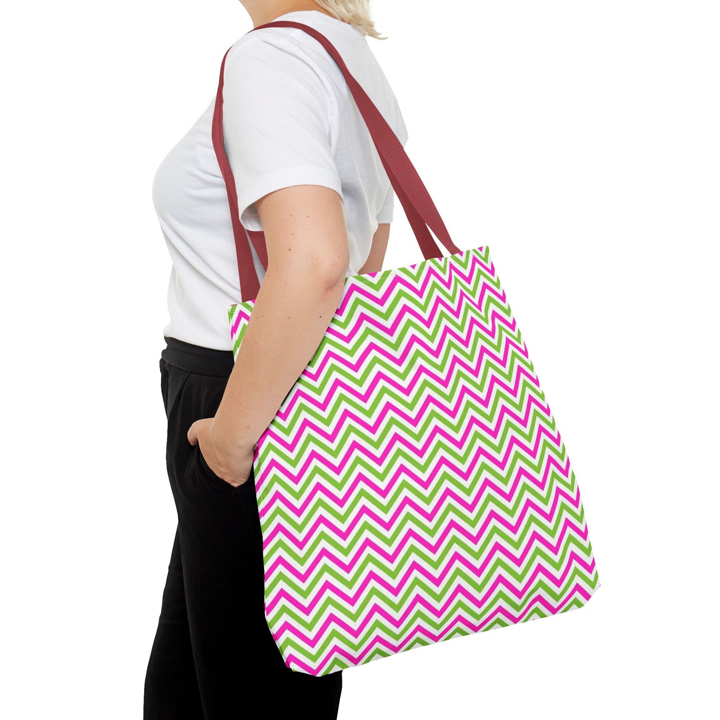 Colorful Chevron patter Tote Bag Stylish Eco-Friendly Shopping Tote