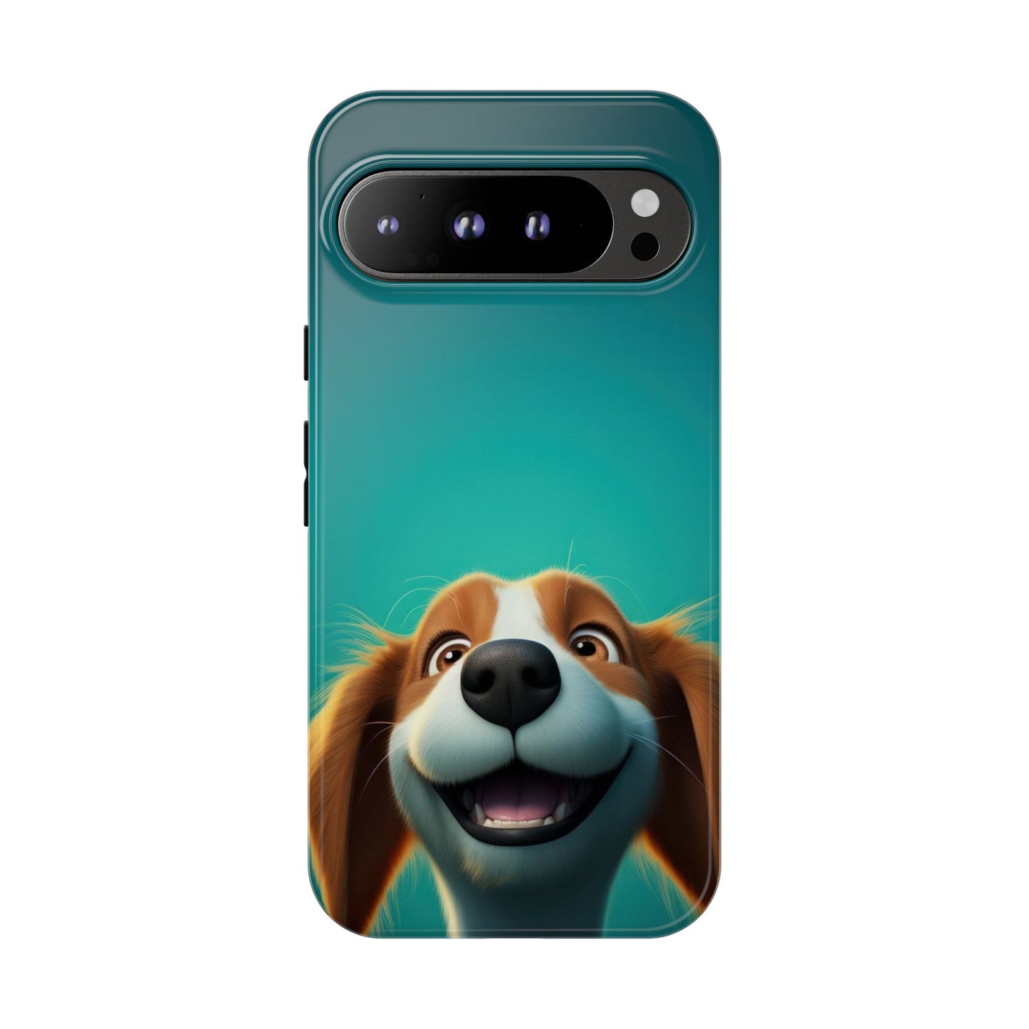 Happy Dog Phone Case — Cute Cartoon Puppy Protective Phone Cover