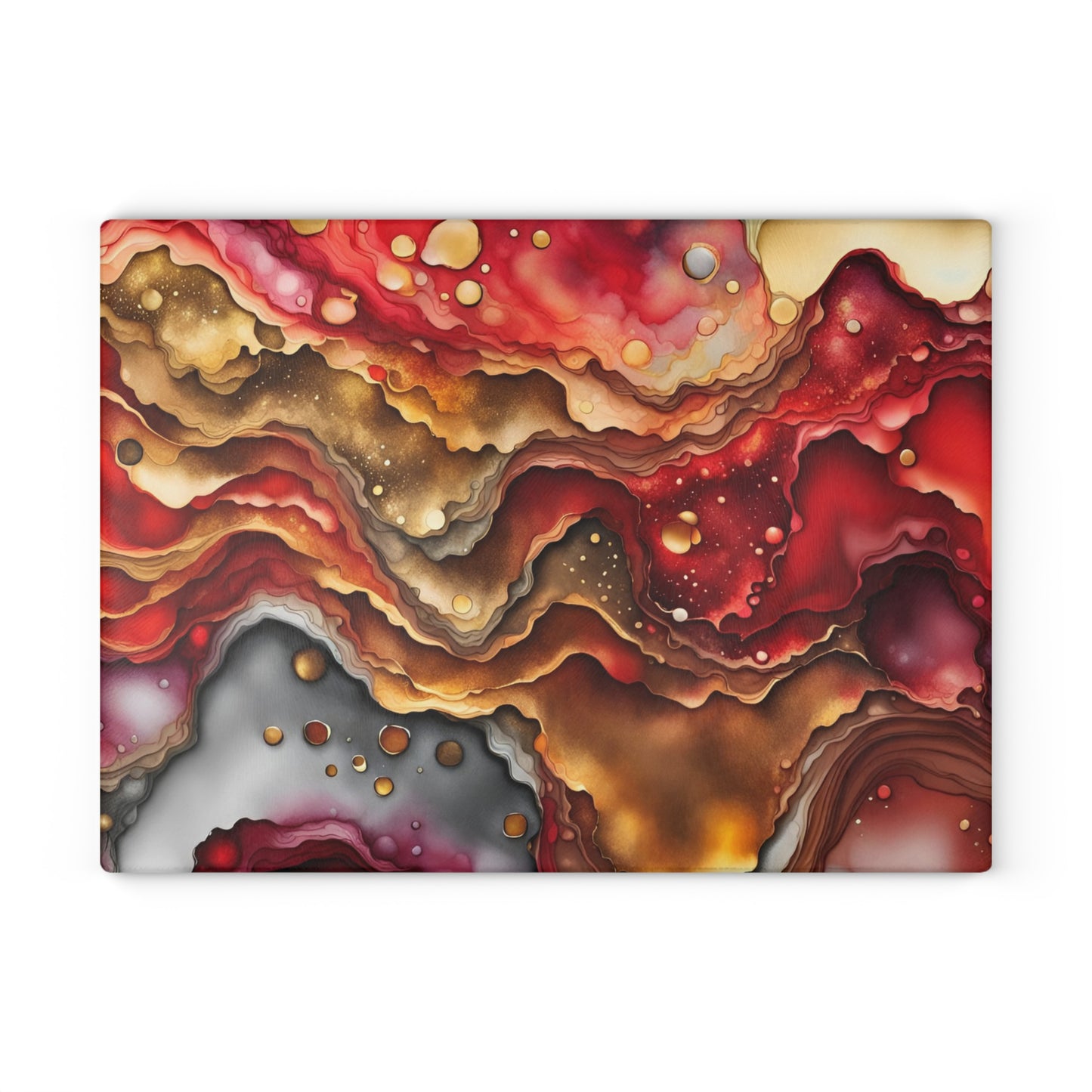 Elegant Resin-Inspired Glass Cutting Board