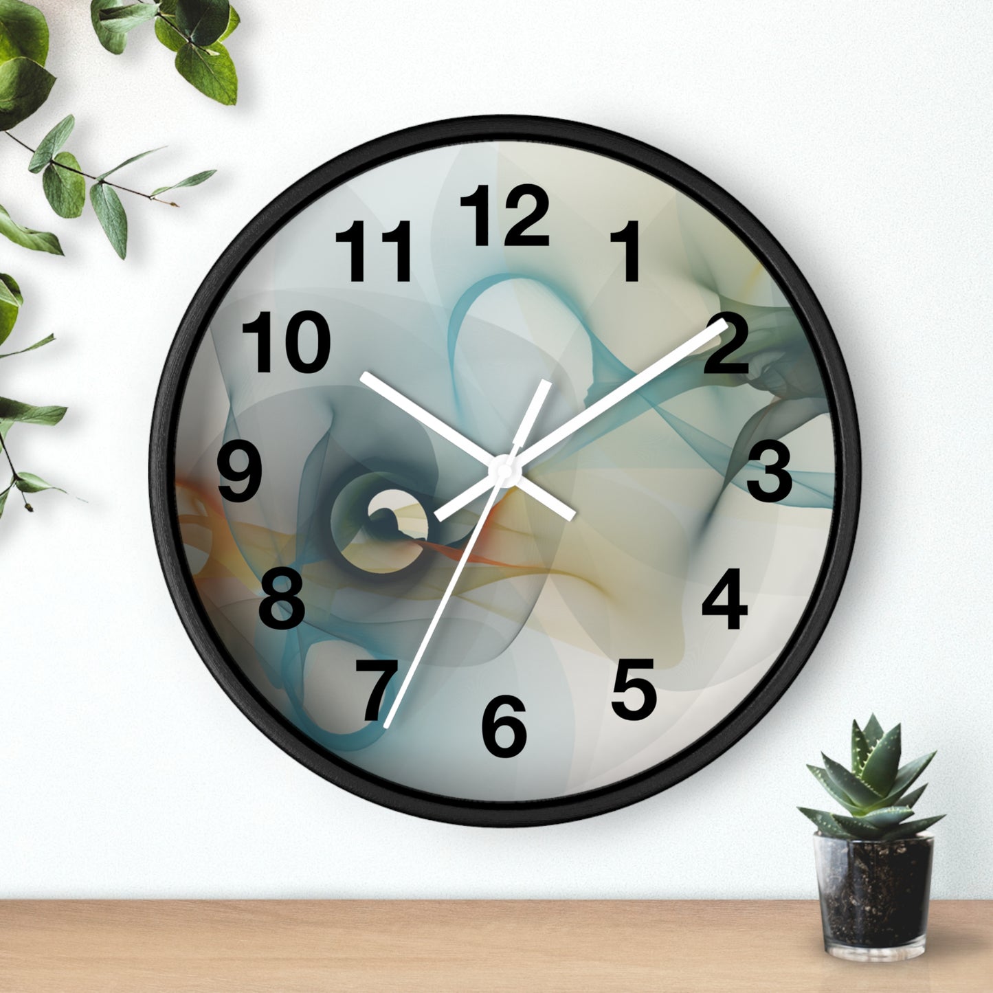 Abstract Smoke Wall Clock | Modern Home Decor