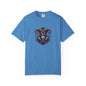 Vibrant Graphic Unisex T-Shirt with Floral Mask Design, Casual Wear, Festival Outfit, Gift for Friends, Unique Fashion Statement