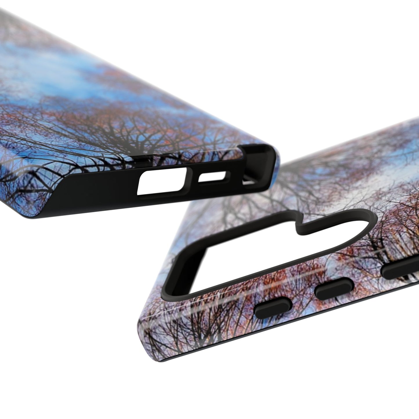 Skyward Trees Phone Case — Nature Forest Canopy Protective Tough Case