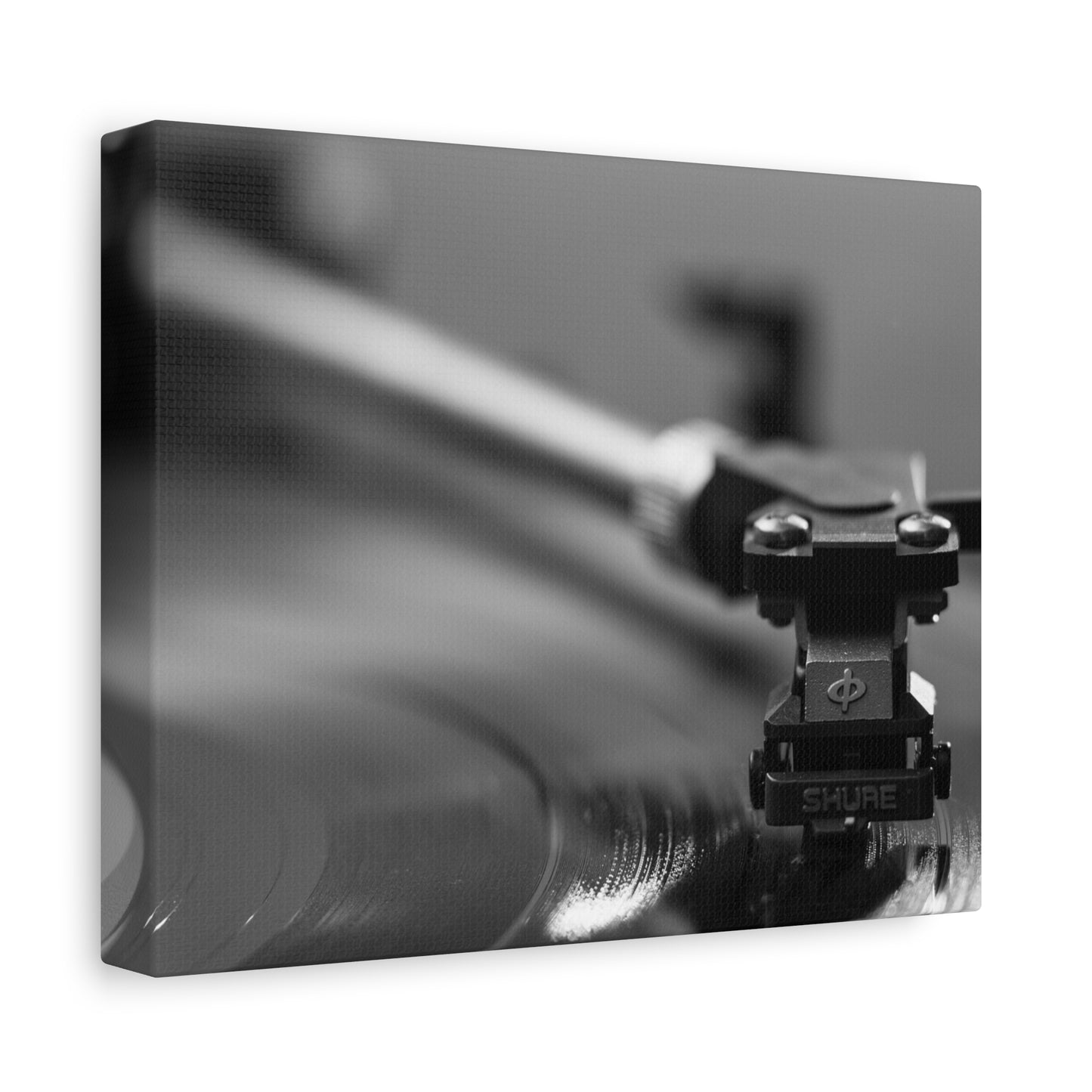 Vinyl Turntable Matte Canvas Print — Stretched 1.25" Wall Art