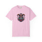 Vibrant Graphic Unisex T-Shirt with Floral Mask Design