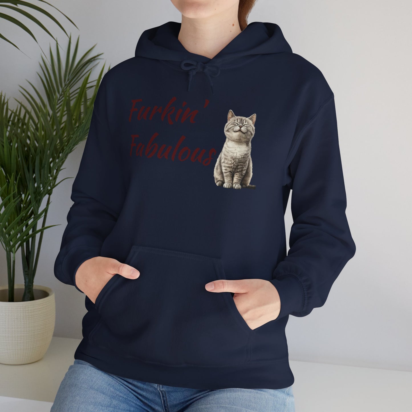 Furkin' Fabulous Cat Hoodie — Cute Kitten Graphic Sweatshirt