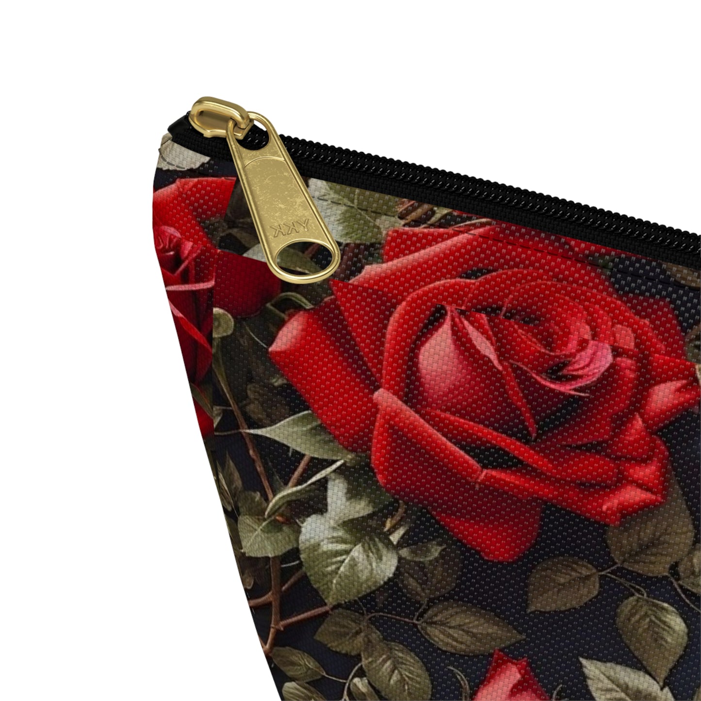 Elegant Floral Accessory Pouch | Makeup Bag, Travel Organizer, Gift for Her, Rose Design, Toiletry Case, Cosmetic Pouch