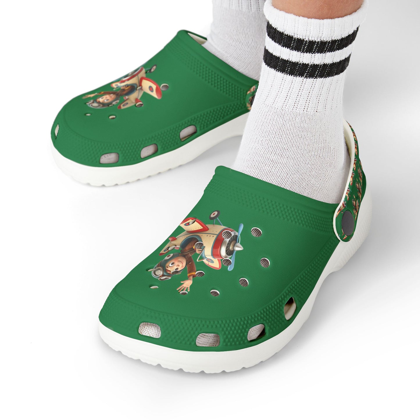Kid's Fun Foam Clogs - Playful Aviation Theme, Lightweight Slip-On Shoes for Kids, Perfect for Summer Play, Beach Trips, and Outdoor [...]