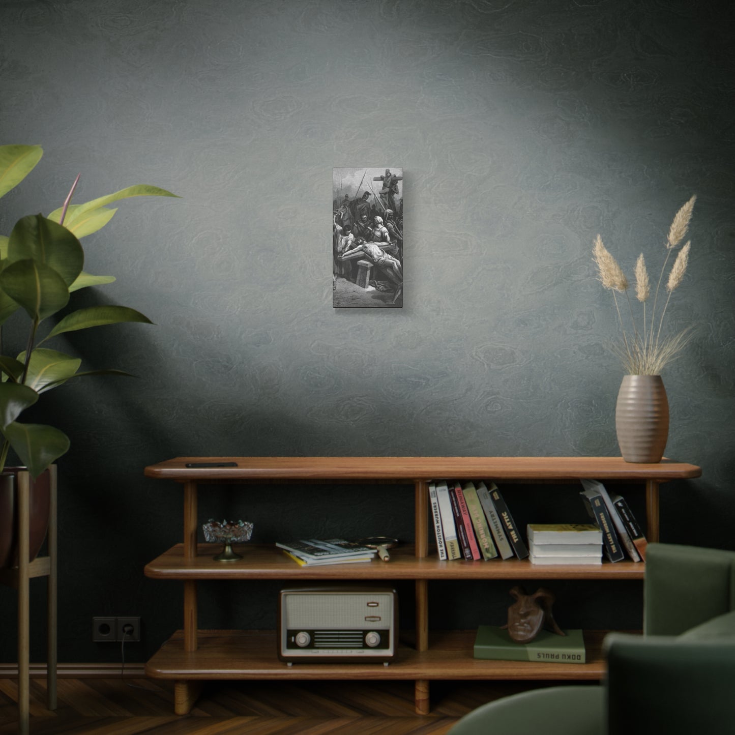 Crucifixion Art Matte Canvas Print – Stretched Religious Wall Decor