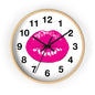 Hot Pink Kiss Wall Clock | Lip Print Clock