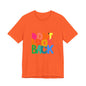 Don't Look Back T-Shirt — Colorful Retro Motivational Tee