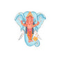 Vibrant Ganesh Kiss-Cut Stickers, Spiritual Decor, Laptop Stickers, Gift for Yoga Lovers, Festival Decoration, Hindu Art