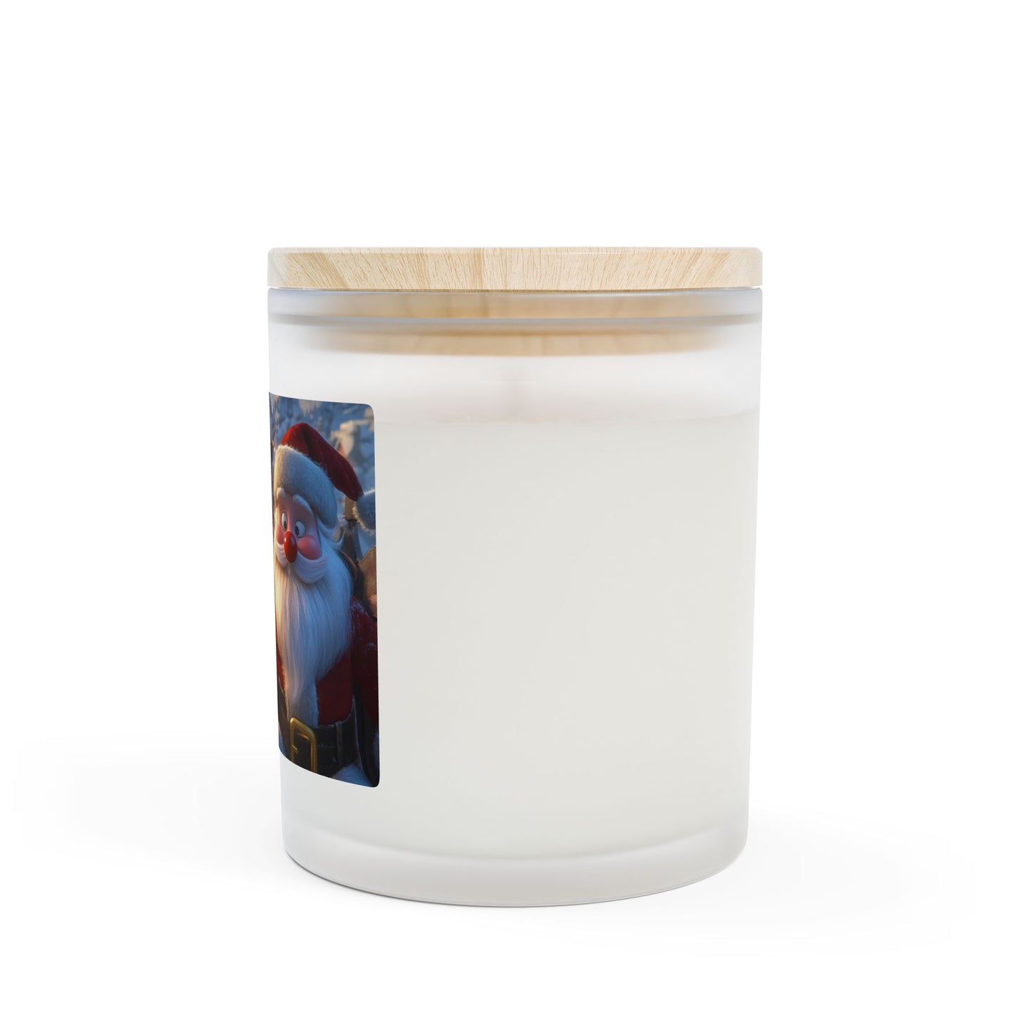 Festive Santa Candle, Christmas Handcrafted Candle, Holiday Decor, Cozy Home Fragrance, Unique Gift for Friends & Family