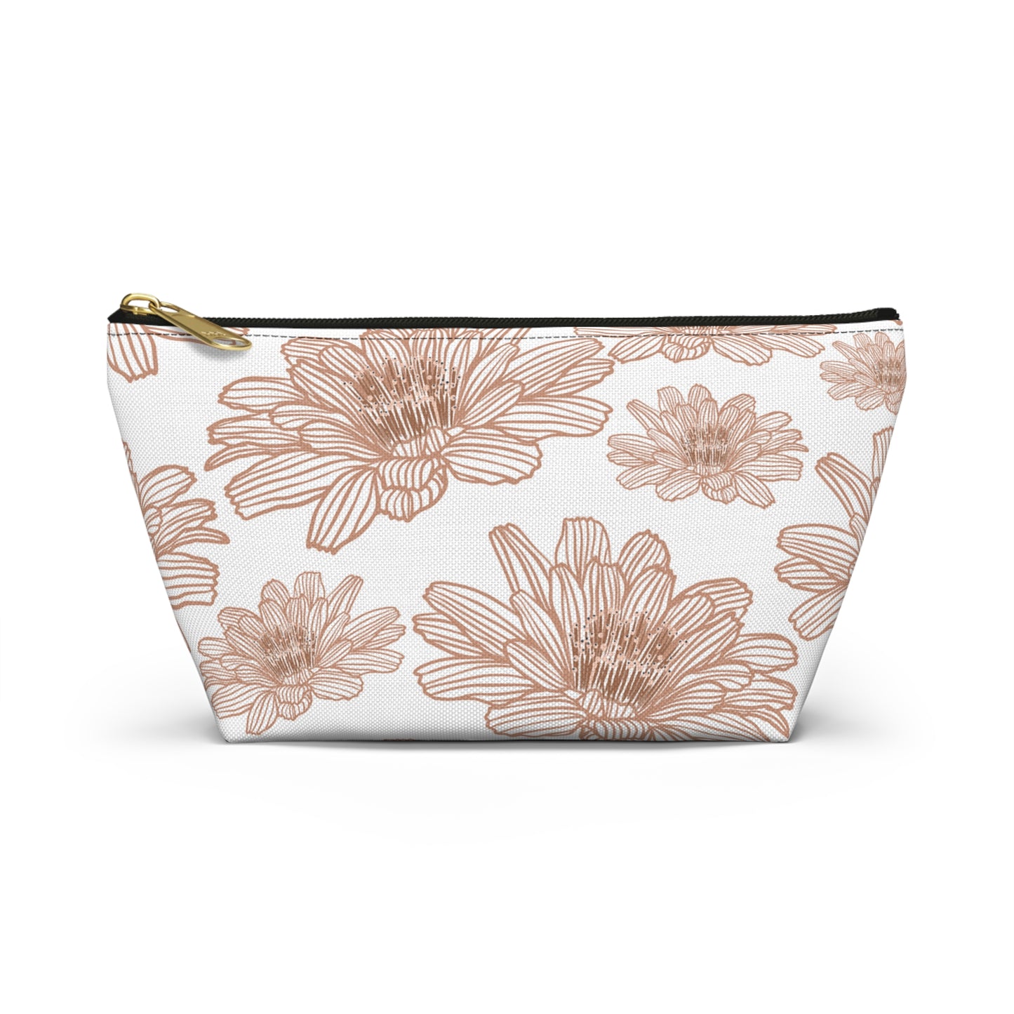 Floral Accessory Pouch - Chic Makeup Bag, Travel Organizer, Gift for Her, Floral Print Pouch, Flower Design Zipper Bag