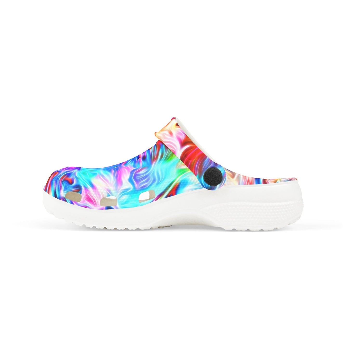 Kids Colorful Swirl EVA Foam Clogs — Vibrant Tie-Dye Slip-On Shoes for Toddlers & Children