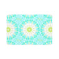 Aqua Tie-Dye Pet Food Mat (12x18) — Waterproof Cat & Dog Placemat