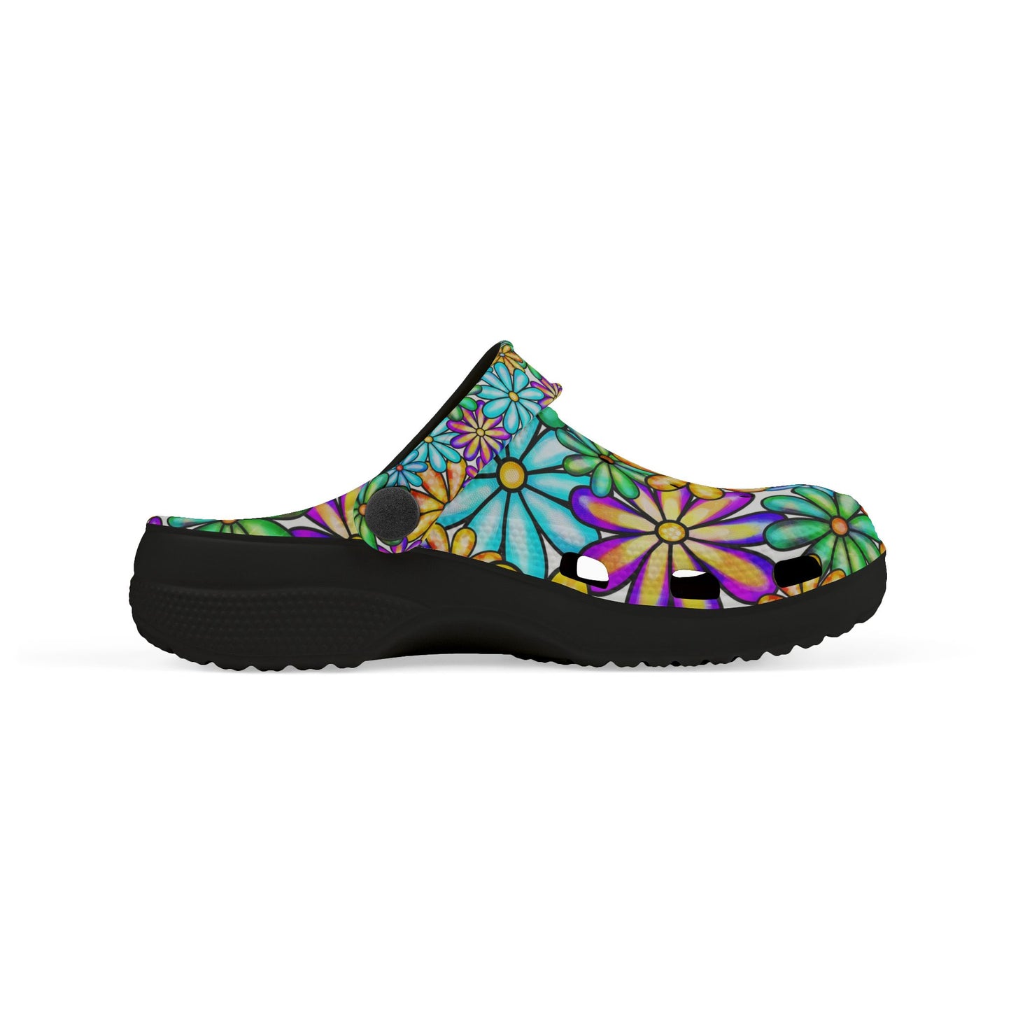 Colorful Floral Kid's EVA Foam Clogs