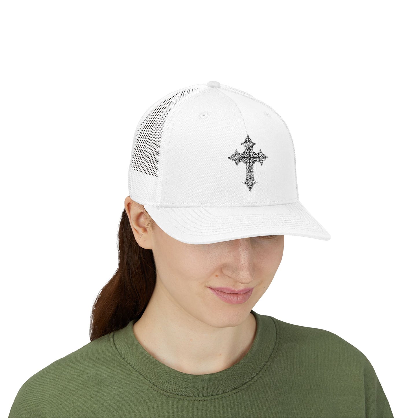 Sparkling Cross Snapback Trucker Cap | Faith Statement Hat, Trendy Baseball Cap, Christian Gift, Daily Wear, Cool Accessories