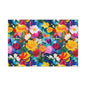 Vibrant Floral Matte Canvas Wall Art — Colorful Garden Print, Stretched 1.25"