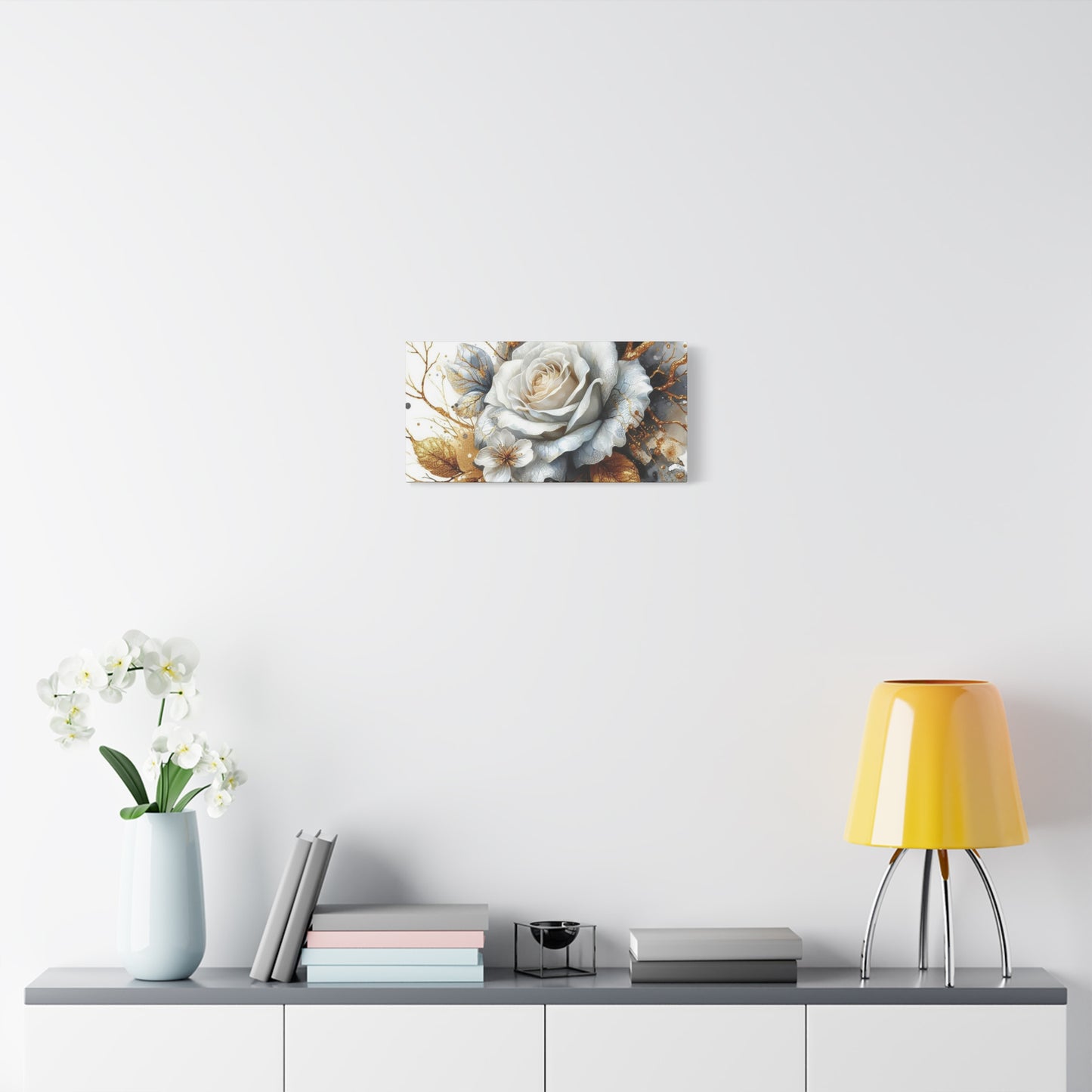 Matte Canvas, Stretched, 1.25" - Gold and Black