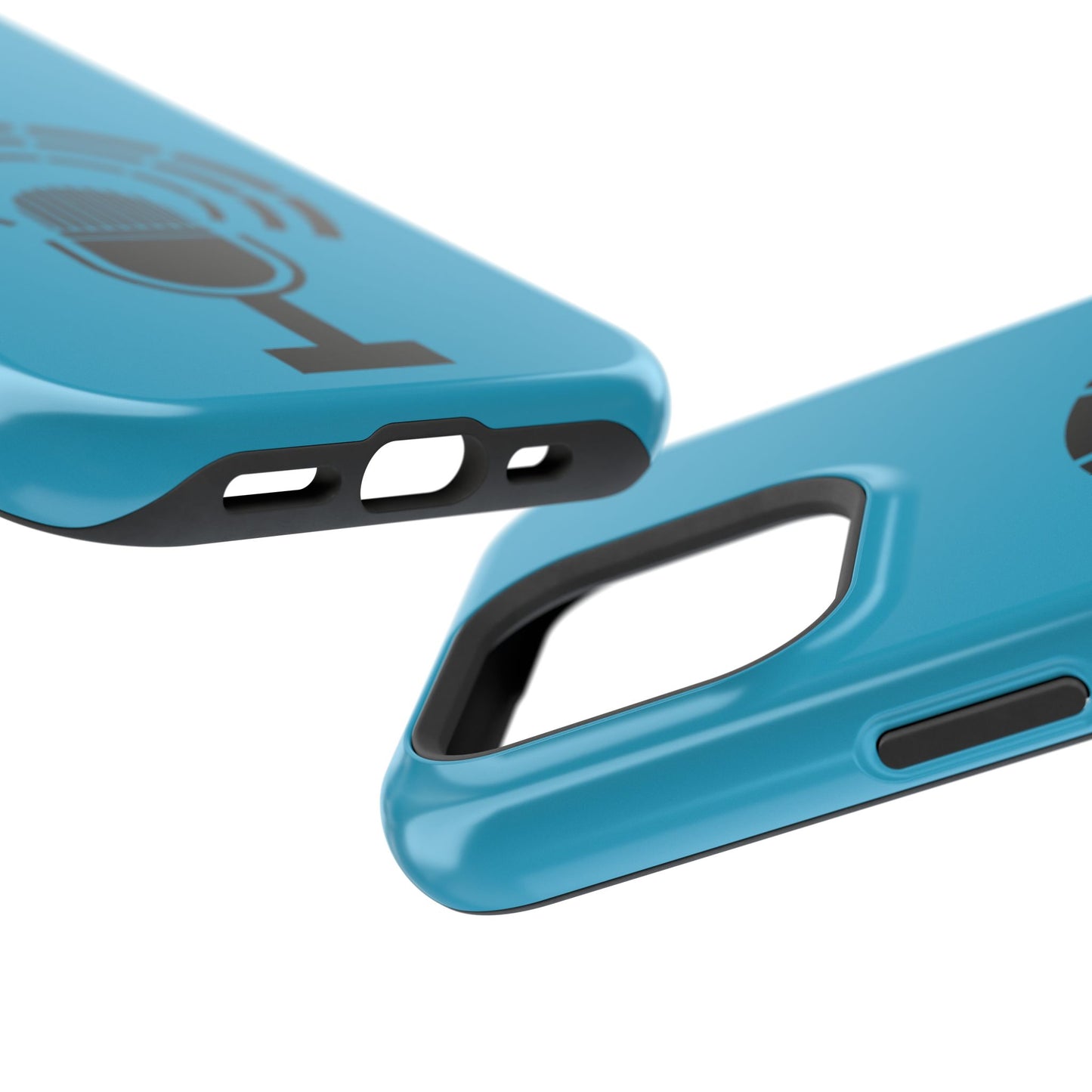 Phone Case — Retro Microphone Podcast Design, Magnetic Impact-Resistant