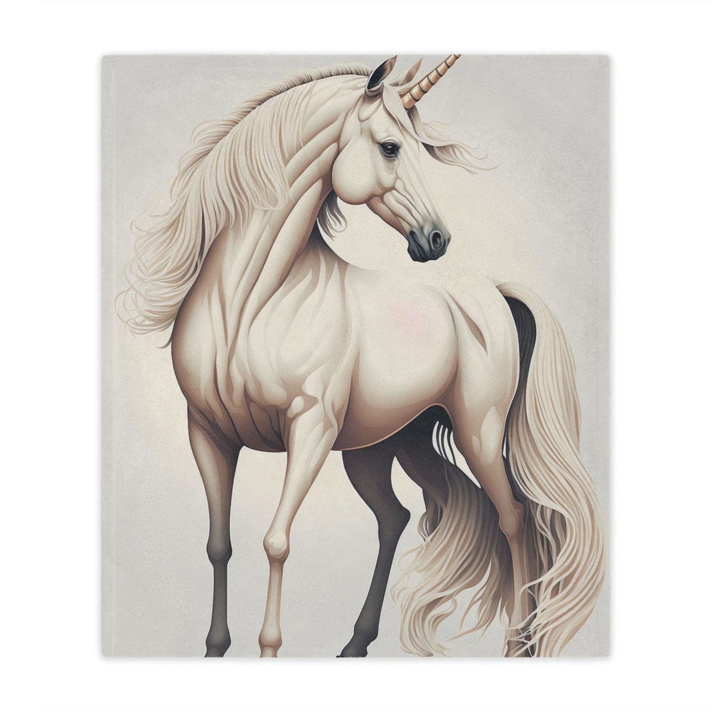 Unicorn Minky Blanket — Soft Plush Fantasy Throw for Kids & Adults