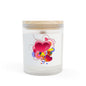 Romantic Heart Bouquet Candle — Frosted Glass 11oz Scented Valentine Gift