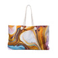 Abstract Marble Weekender Bag, Stylish Travel Tote, Beach Bag, Weekend Getaway