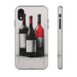 Wine Lover's Phone Case, Tough Phone Cover, Artistic Wine Design, Gift for Wine Enthusiasts, Customizable Case, Unique Wine Art