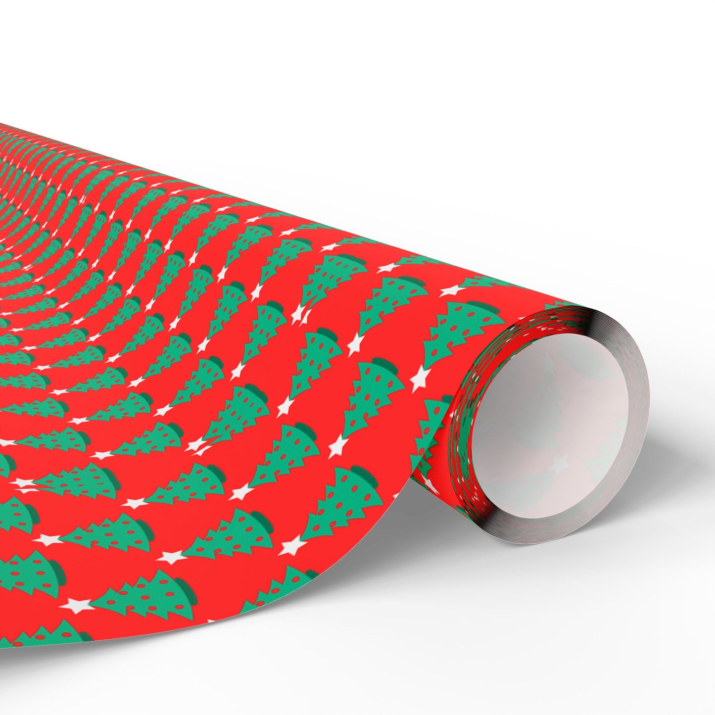 Festive Christmas Wrapping Paper, Holiday Gift Wrap, Cheerful Present Wrapping, Red and Green Tree Design, Holiday Parties, Christmas [...]