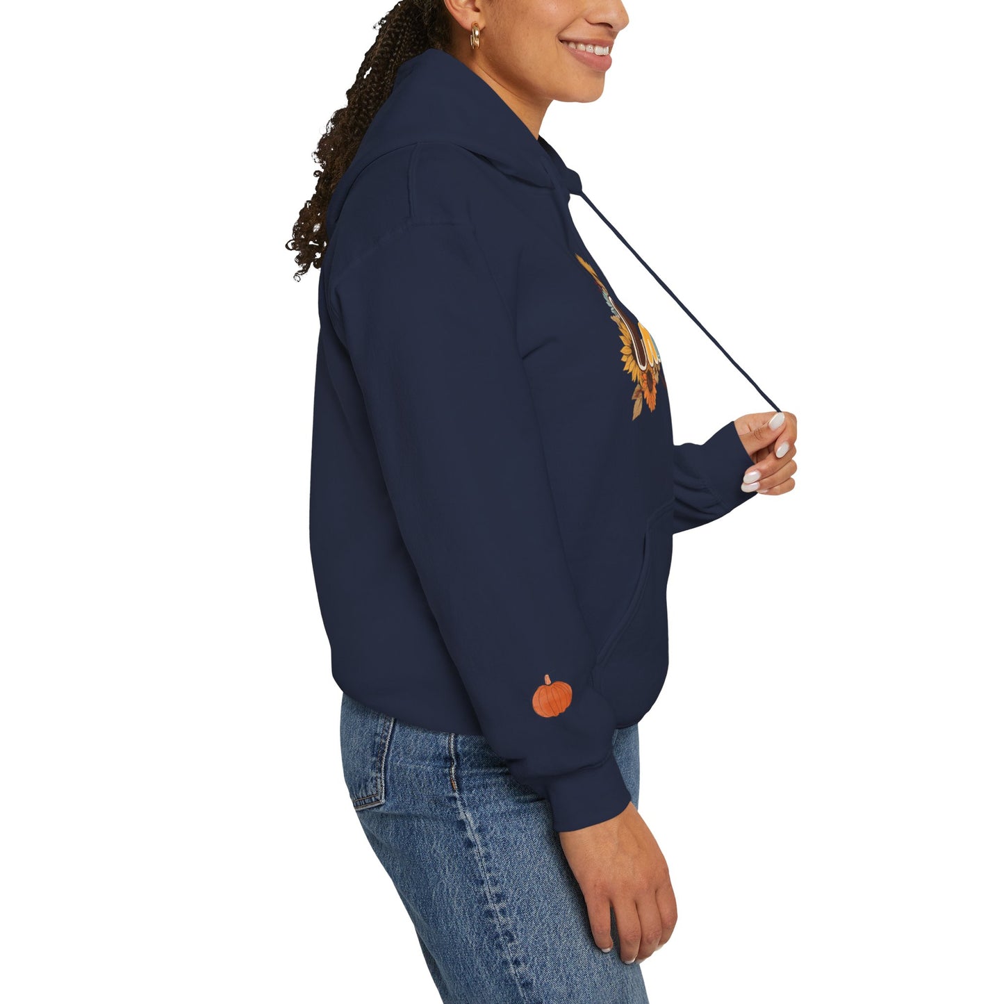 Cozy Fall Vibes Hoodie, Unisex Sweatshirt for Autumn, Pumpkin Design, Perfect for Thanksgiving, Gift for Friends, Seasonal Wear