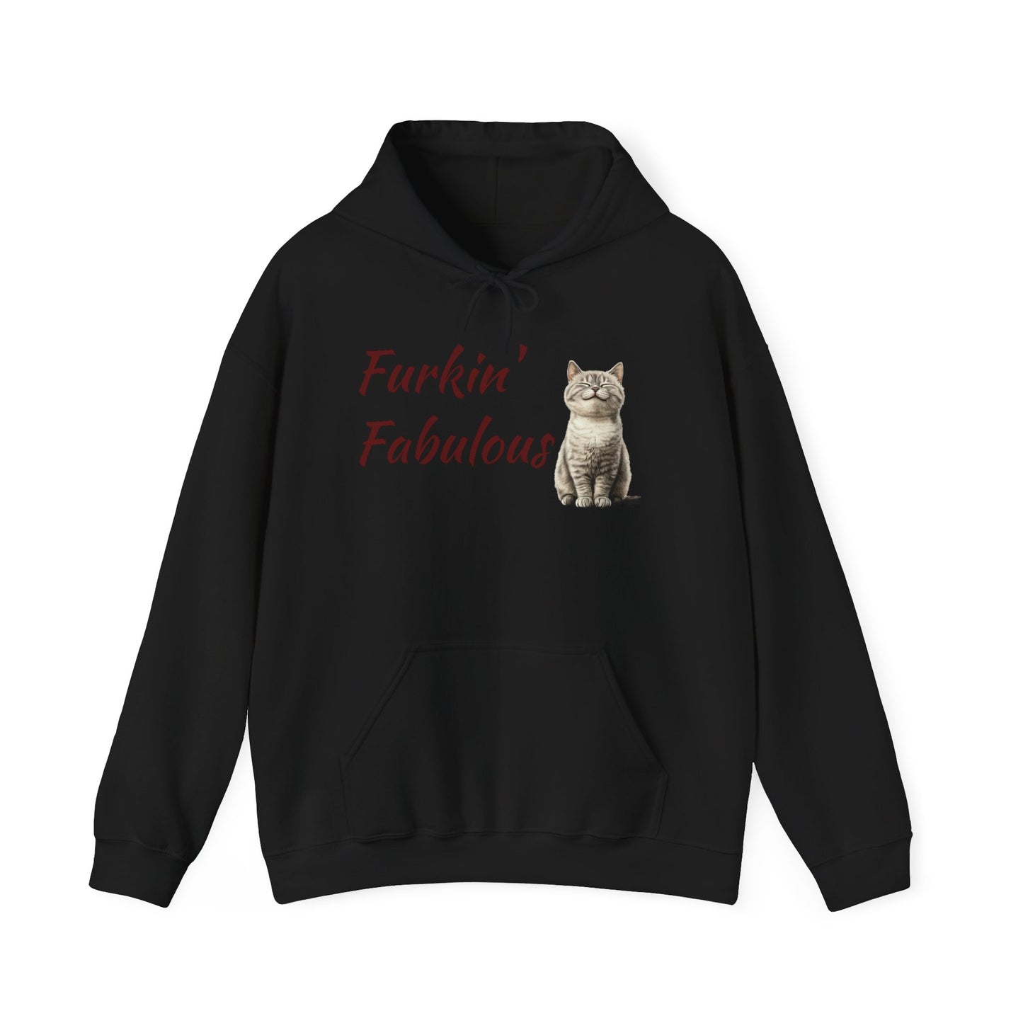 Furkin' Fabulous Cat Hoodie — Cute Kitten Graphic Sweatshirt