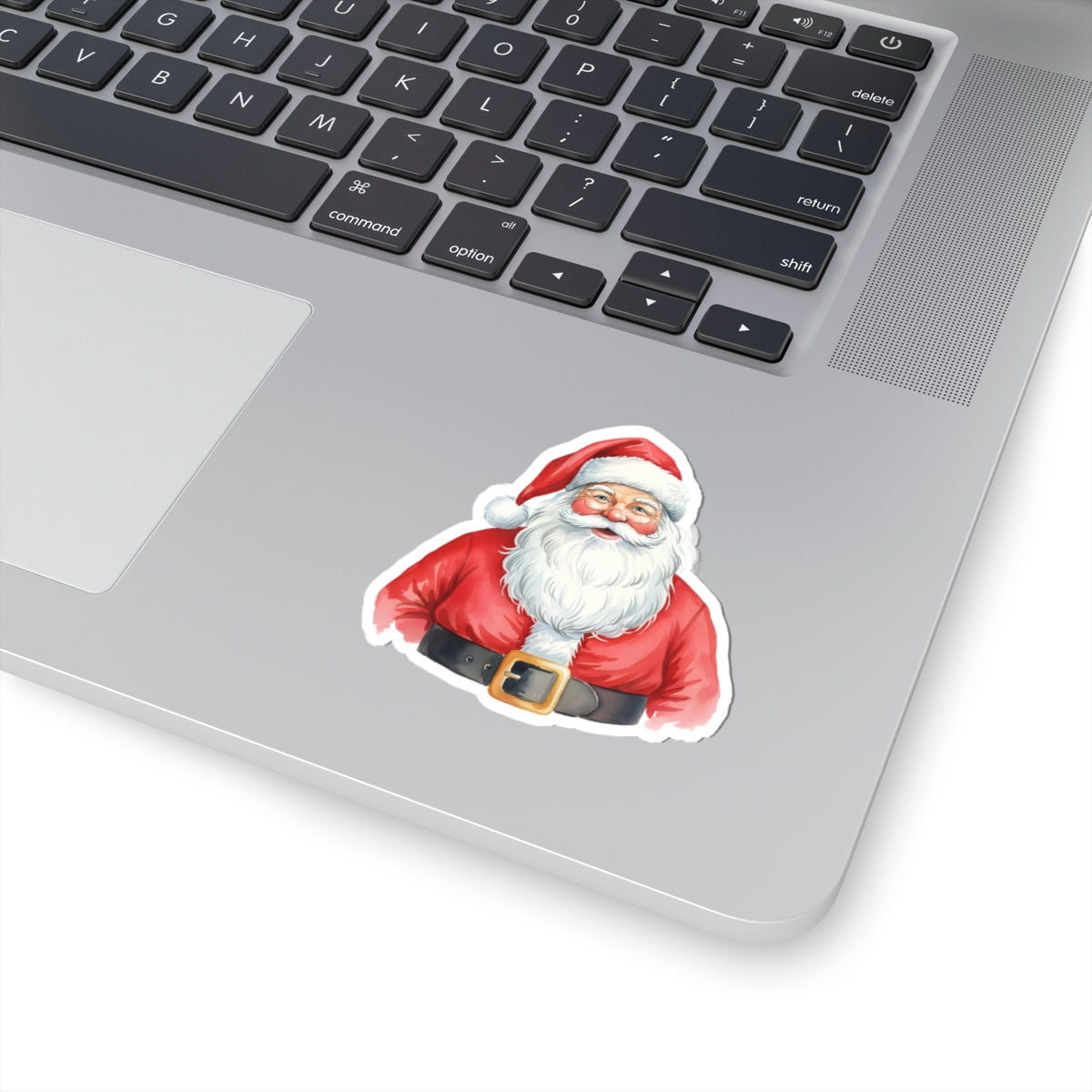 Santa Claus Kiss-Cut Sticker — Vintage Jolly Saint Nick Holiday Decal