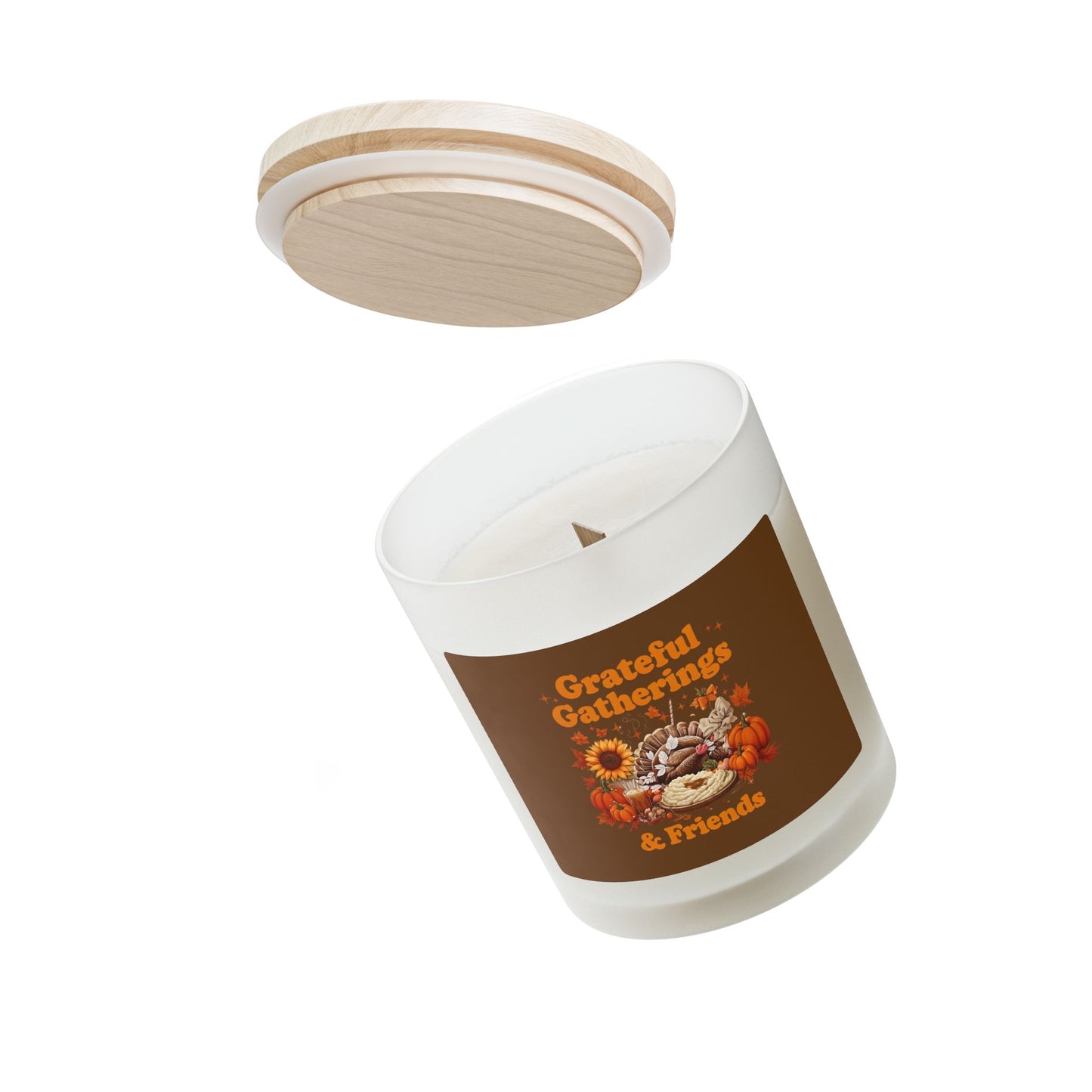 Thanksgiving Candle, Aromatic Home Decor, Grateful Gatherings & Friends, Fall Candle Gift, Cozy Ambiance