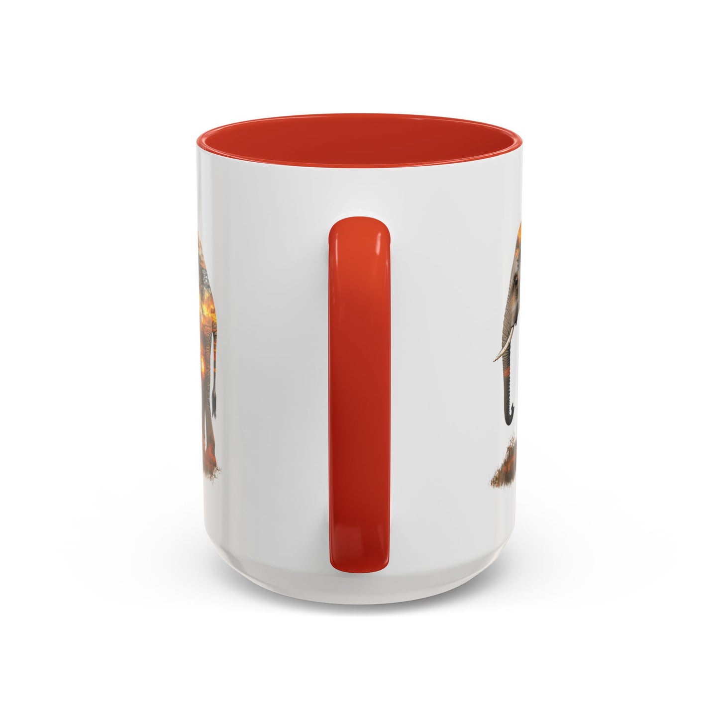 Elegant Elephant Accent Coffee Mug - Nature Lover Gift, Animal Lover Mug