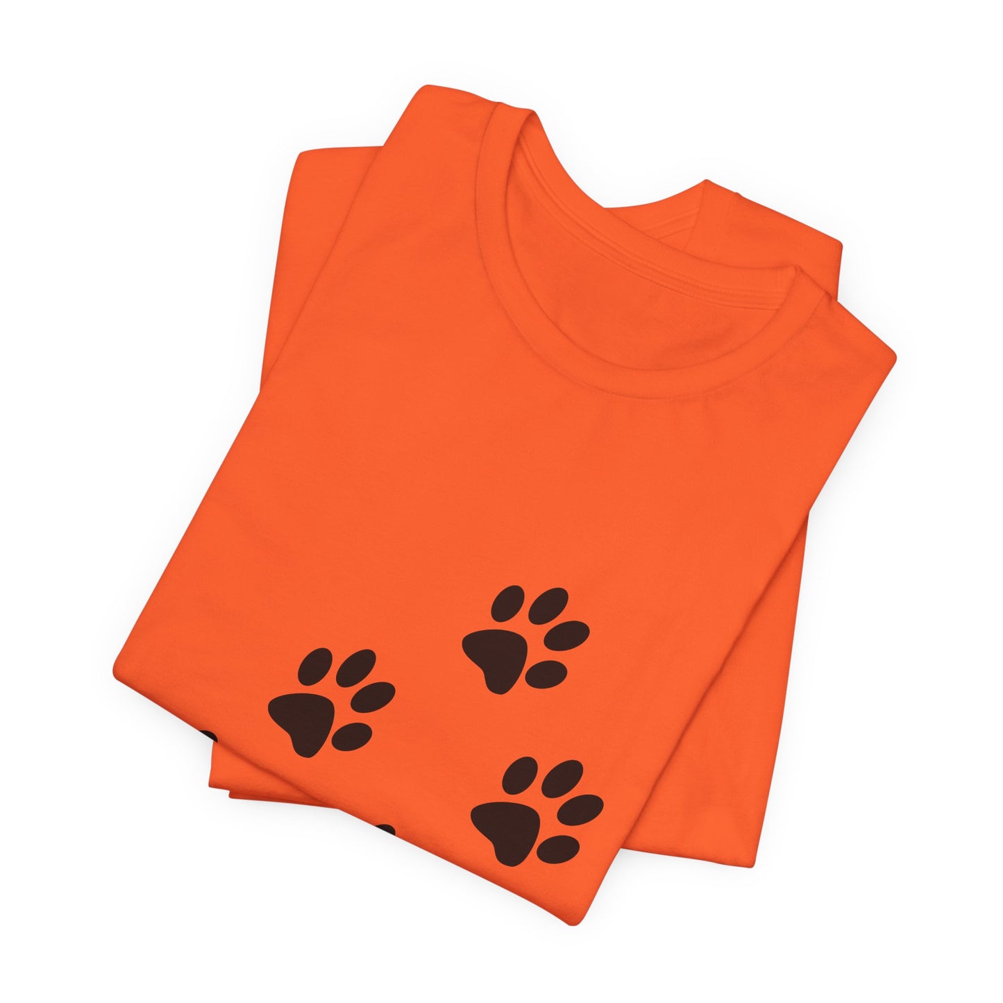 Paw Print Short Sleeve Tee | Unisex Animal Lover Shirt, Pet Owner Gift, Casual Wear, Gifts for Dog Lovers, Comfortable T-Shirt