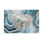 Elegant Floral Heart Canvas Wall Art, Modern Home Decor, Gift for Her