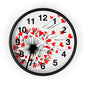 Heart Dandelion Wall Clock — Romantic Red Heart Seeds Decorative Clock