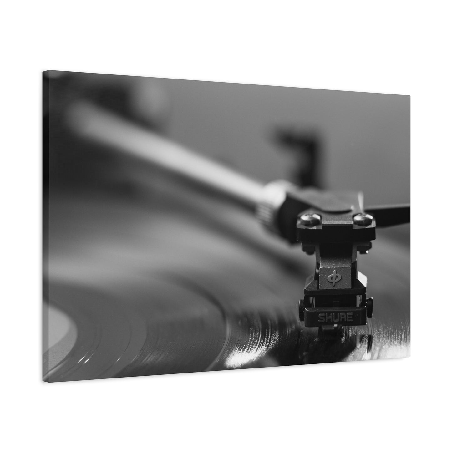 Vinyl Turntable Matte Canvas Print — Stretched 1.25" Wall Art