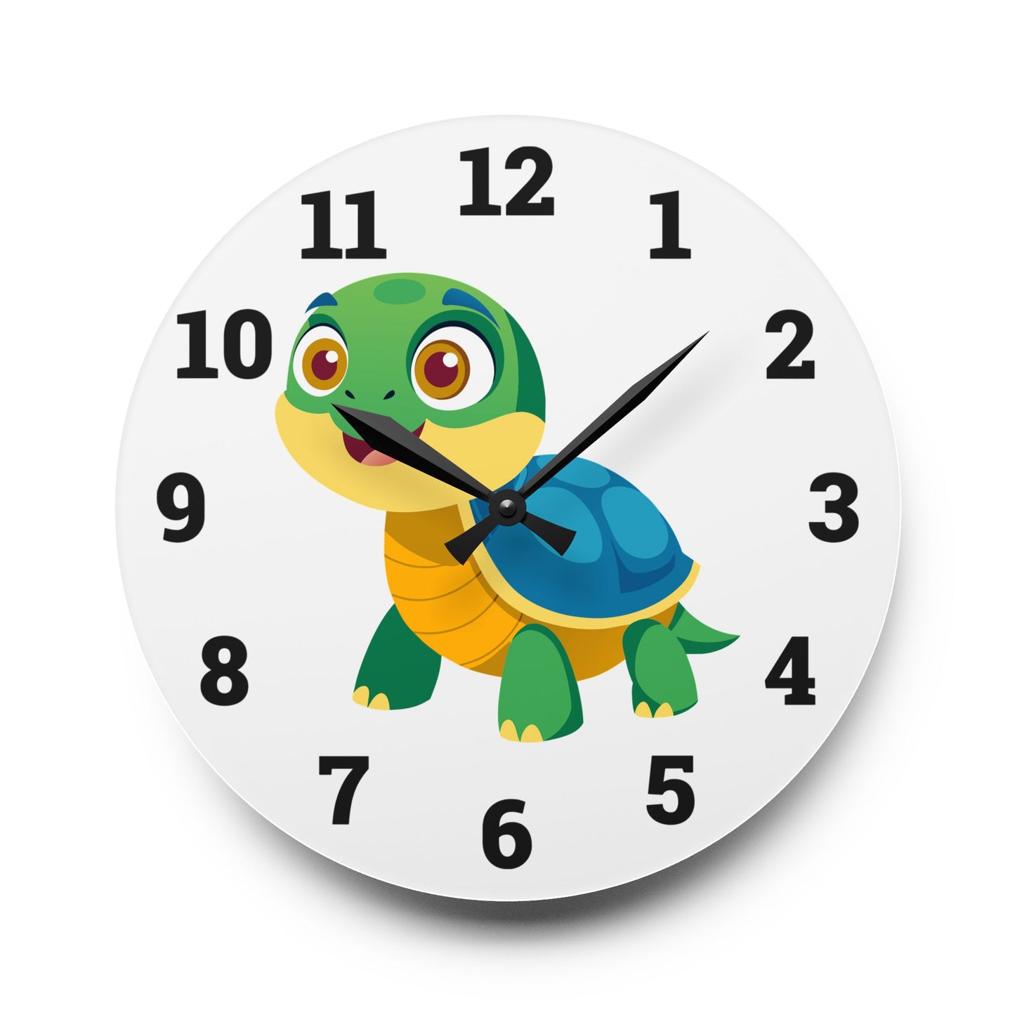 Cute Turtle Acrylic Wall Clock