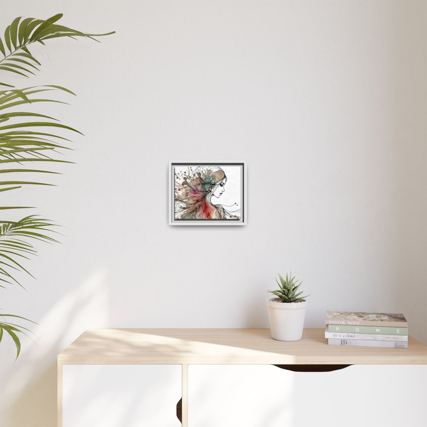 Matte Canvas, Framed (Multi-color) - Girl Whispers