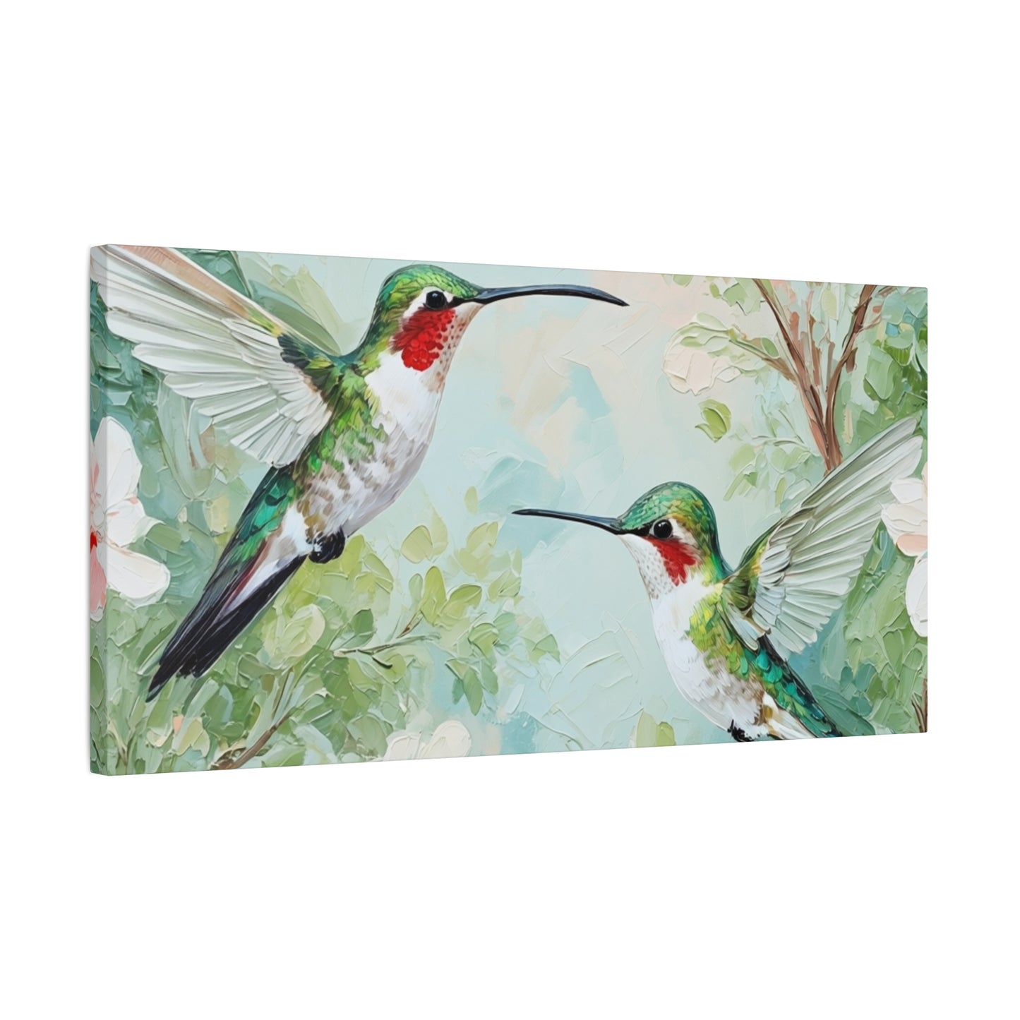 Hummingbird Canvas Wall Art — Stretched Matte Nature Print