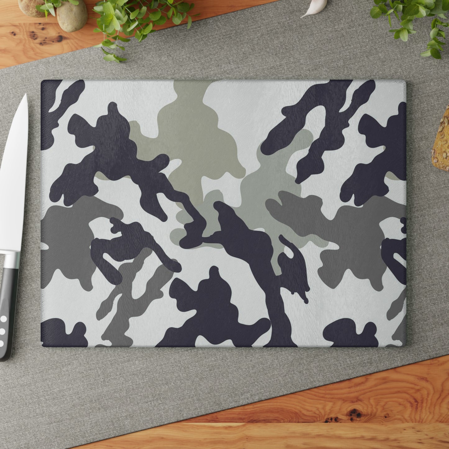 Camouflage Glass Cutting Board