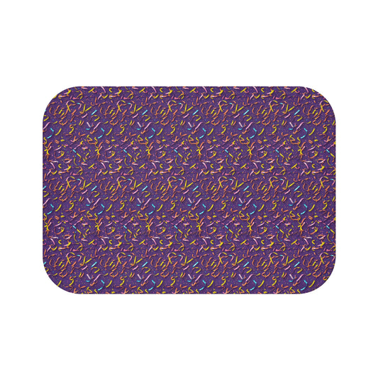 Vibrant Abstract Bath Mat, Colorful Bathroom Decor, Non-Slip Mat, Funky Home Accessory, Gift for Housewarming, Fun Bathroom Rugs