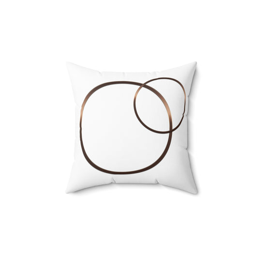 Chic Minimalist Square Pillow, Decorative Cushion, Modern Home Decor, Cozy Accent Pillow, Gift for Housewarming, Soft Polyester Pillow