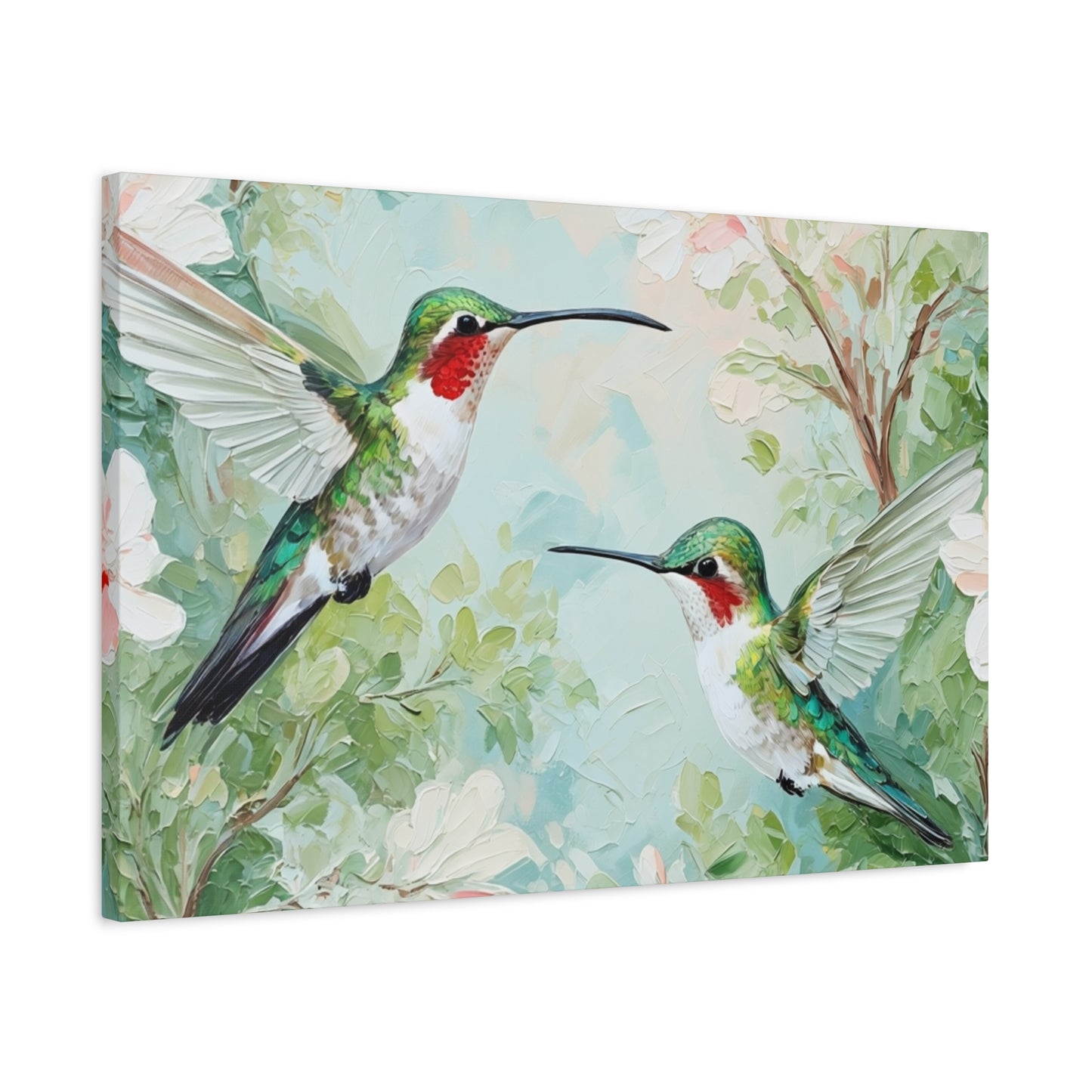 Hummingbird Canvas Wall Art — Stretched Matte Nature Print