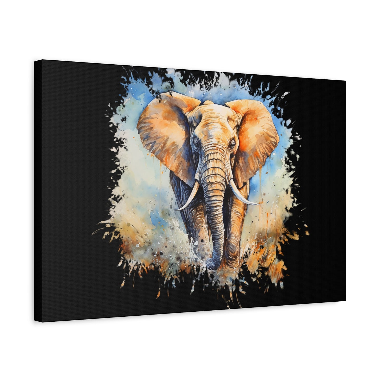 Matte Canvas, Stretched, 1.25" - Elephant