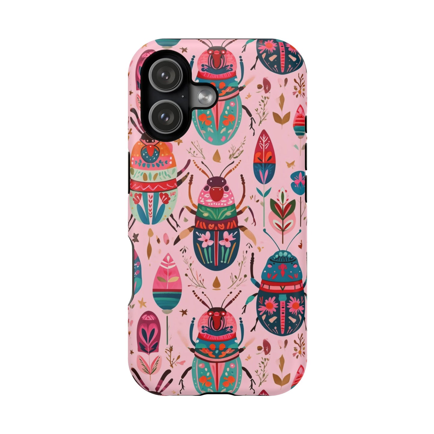 Phone Case — Colorful Boho Beetle Magnetic Impact-Resistant Cover