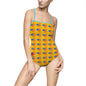 Vibrant Women's One-Piece Swimsuit - Fun Summer Swimwear, Beach Outfit, Pool Party Essential, Vacation Ready, Colorful AOP Design