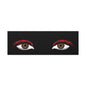 Red Lashes Wall Art Canvas — Glam Eyes Makeup Decor